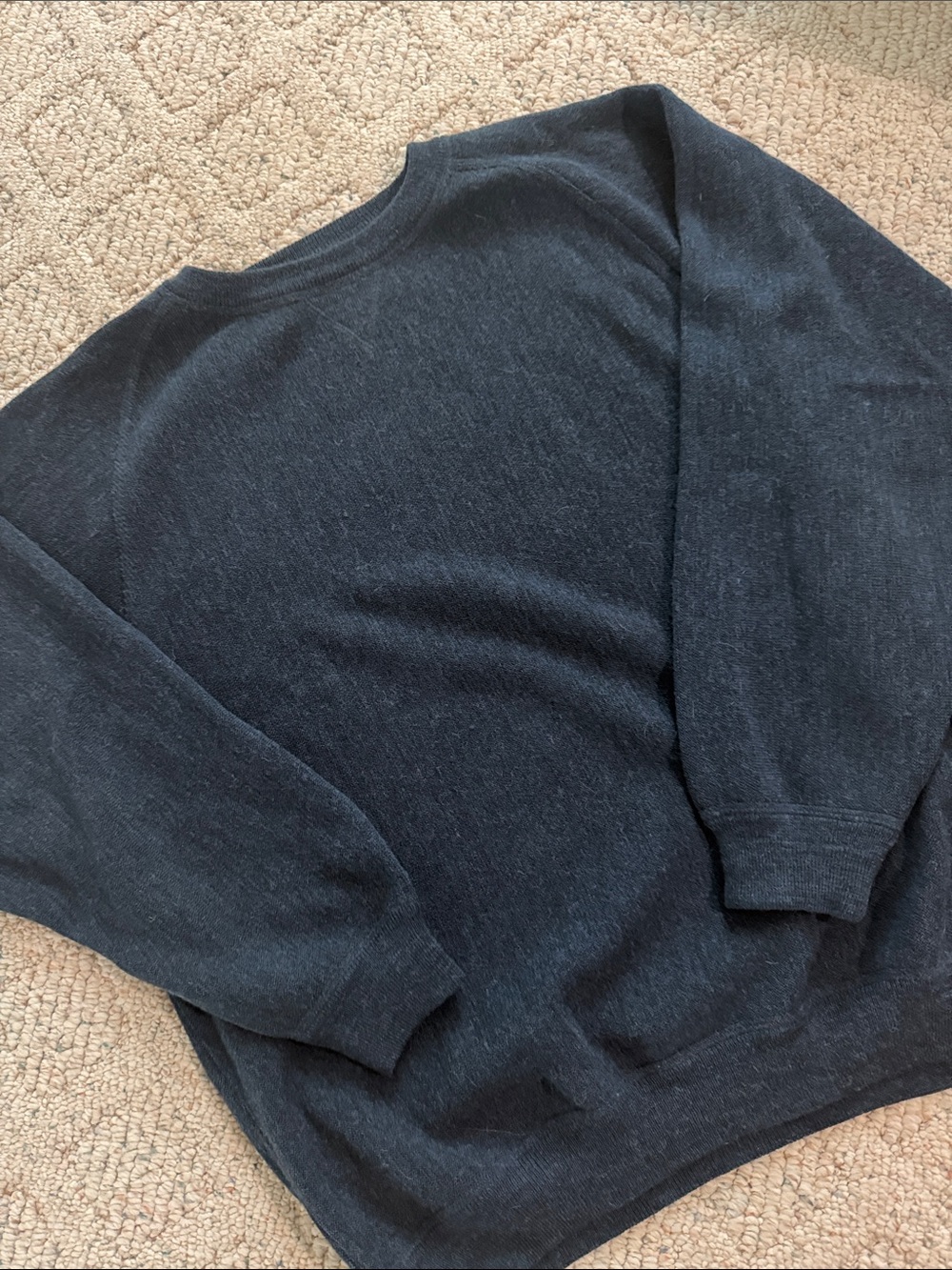 Men's Crewneck Sweater in Dark Charcoal